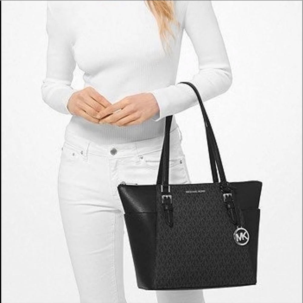 Michael Kors Charlotte LG TZ Tote Black - Picture 11 of 11